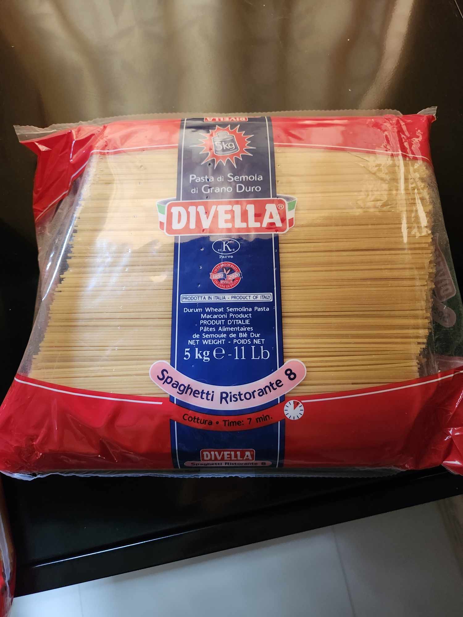 Spaghetti Divella 5 kg. No 8/สปาเก็ตตี้ดีเวลล่า 5กก
