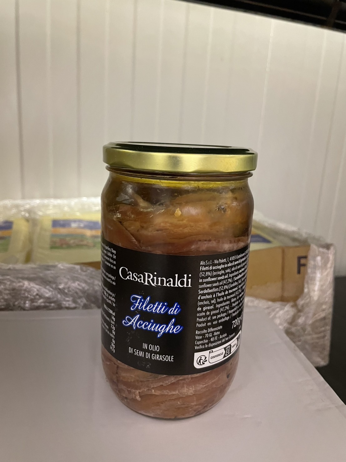 CASARINALDI ANCHOVIES FILLETS IN OIL 720G