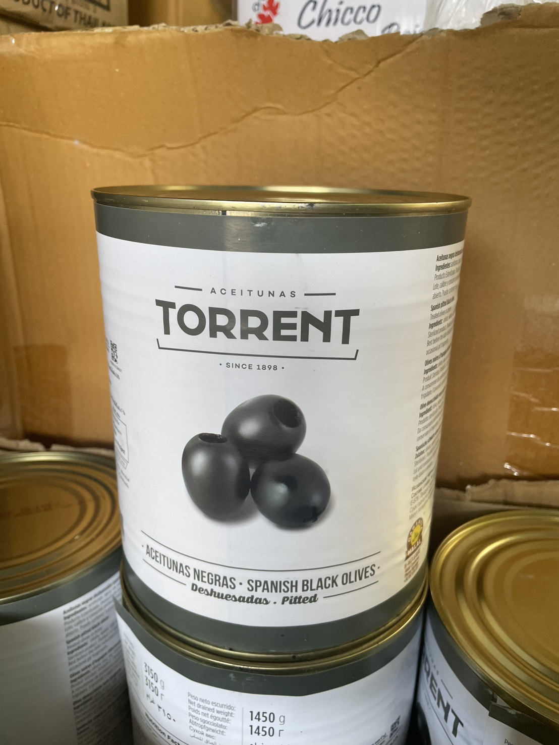 Torrent Pitted Black Olives 3.15 Kg